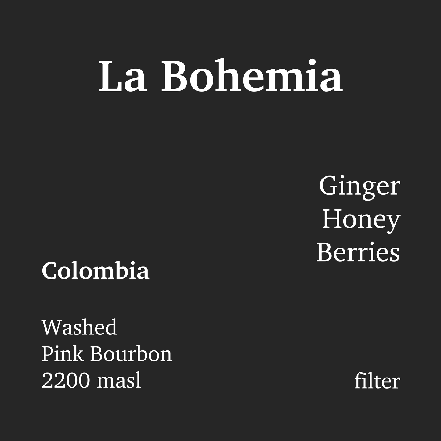 La Bohemia - Colombia